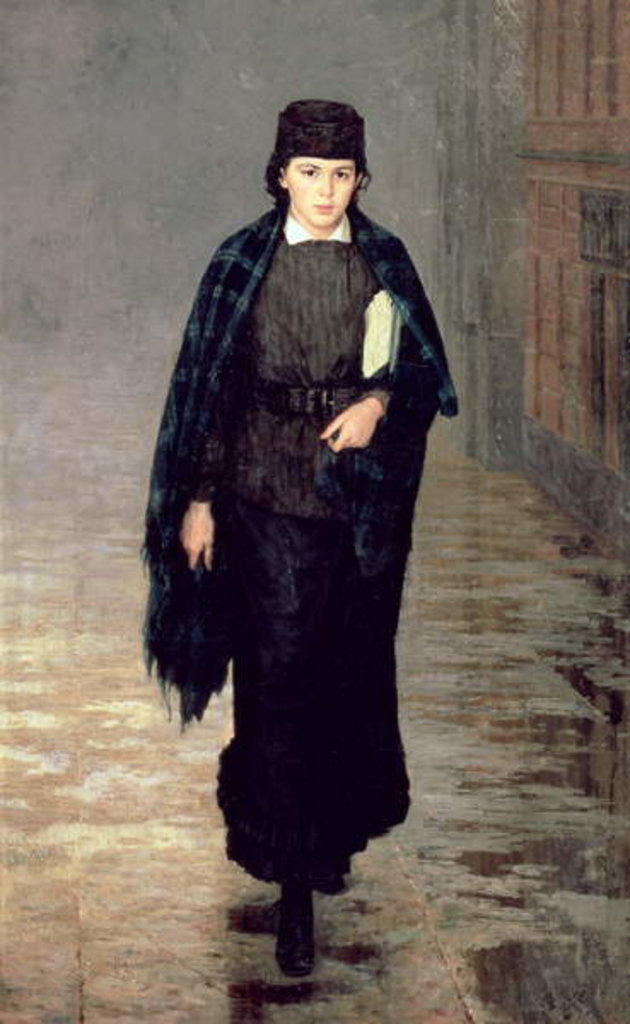 Detail of A Student, 1883 by Nikolai Aleksandrovich Yaroshenko