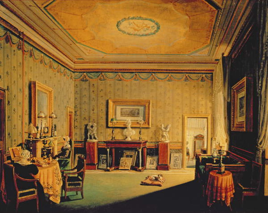Detail of Salon in the Barbierrini House, 1830-40s by Francesco Diofebi