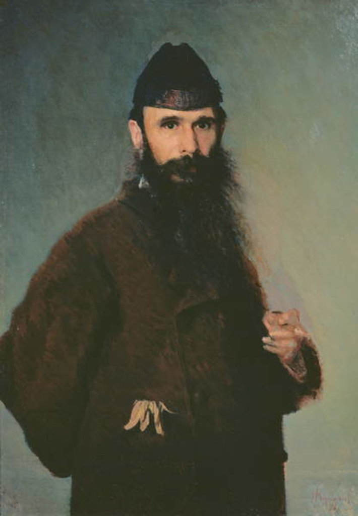 Detail of Portrait of Alexander Litovtchenko, 1878 by Ivan Nikolaevich Kramskoy