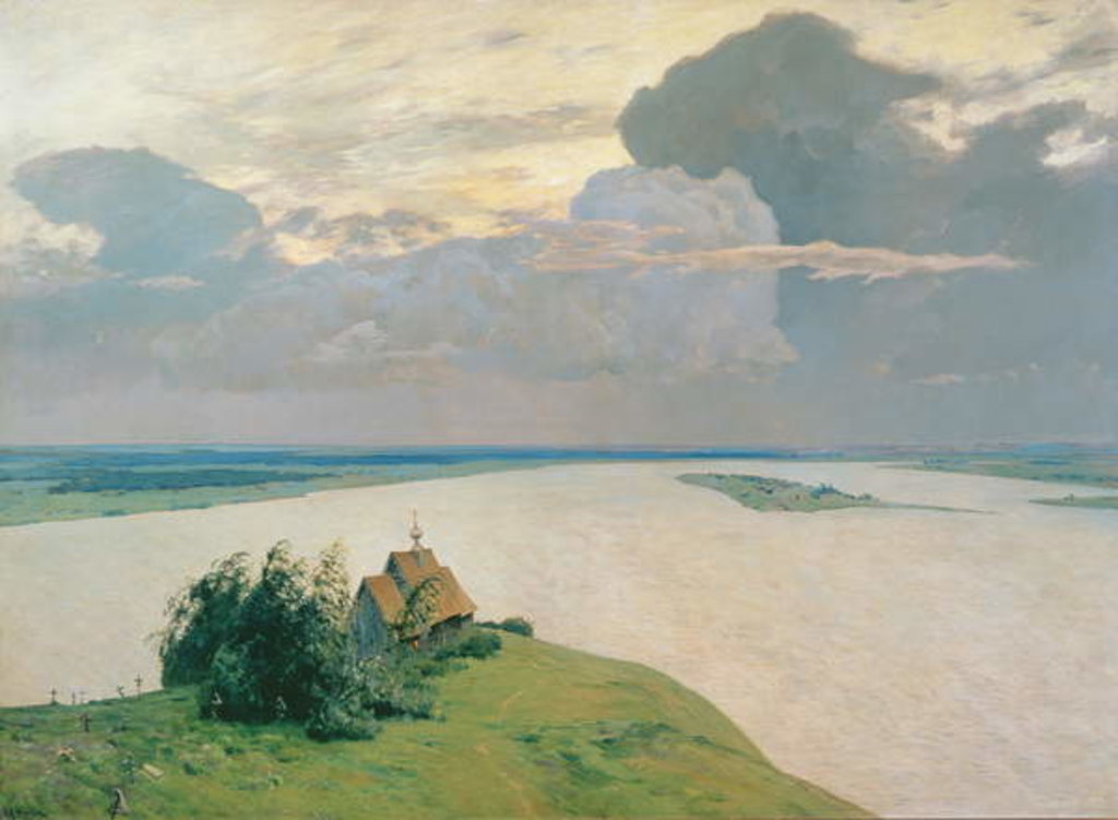 Detail of Above the Eternal Peace, 1894 by Isaak Ilyich Levitan