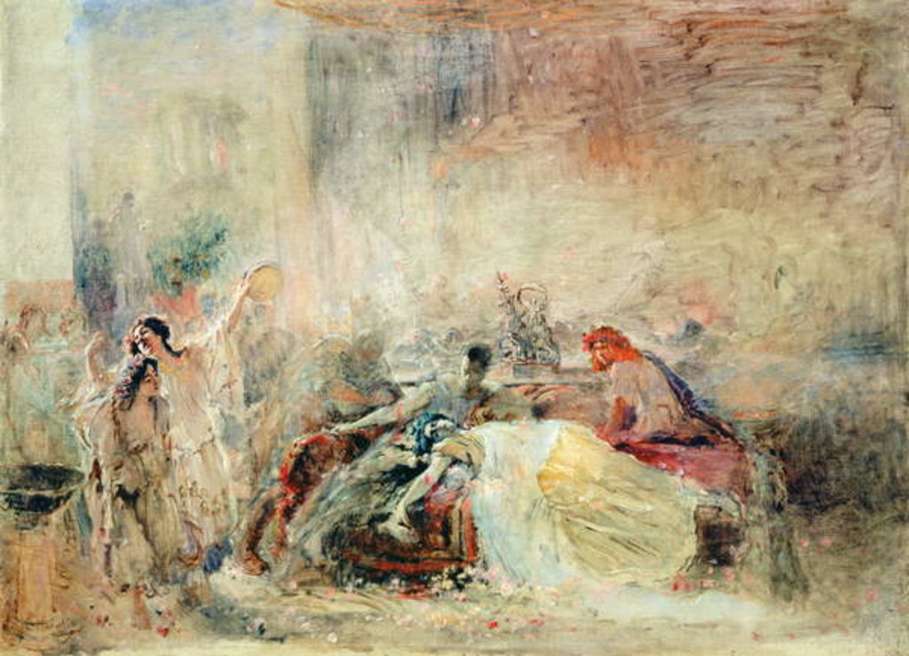 Detail of Death of Claudius Caesar Nero by Konstantin Egorovich Makovsky