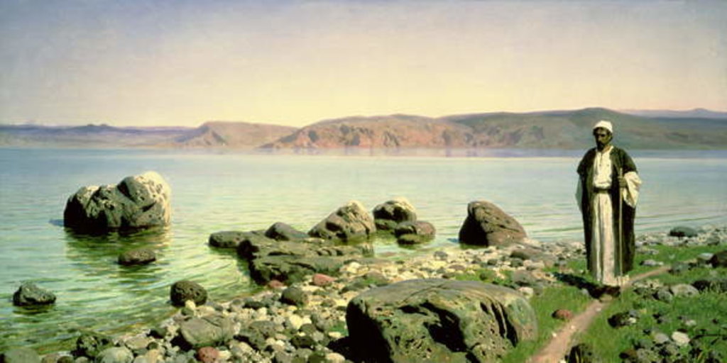 Detail of At the Sea of Galilee, 1888 by Vasilij Dmitrievich Polenov