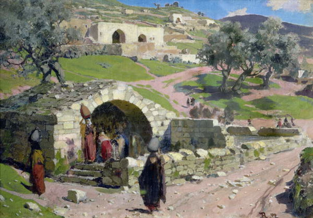 Detail of The Virgin Spring in Nazareth, 1882 by Vasilij Dmitrievich Polenov