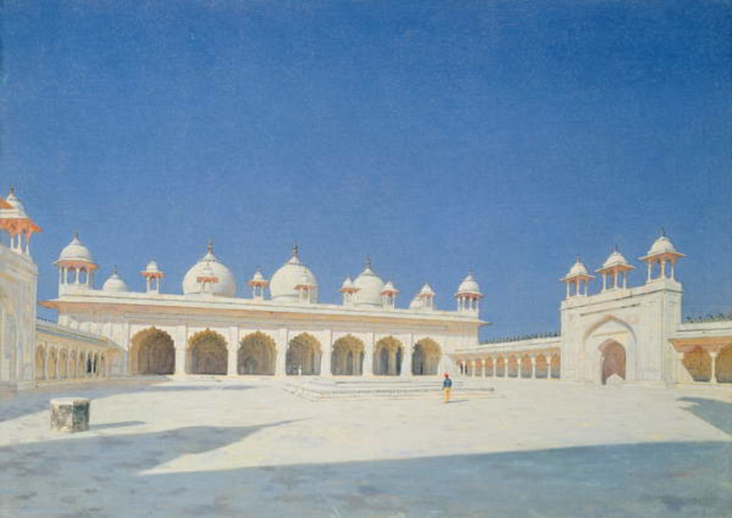 Detail of Moti Masjid, Agra, 1874-76 by Vasili Vasilievich Vereshchagin