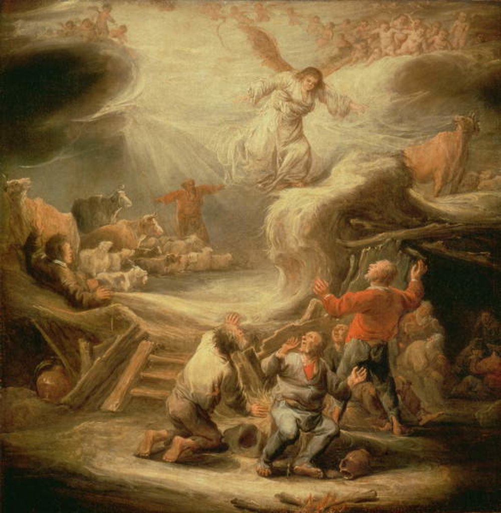 Detail of The Annunciation to the Shepherds by Benjamin Gerritsz. Cuyp