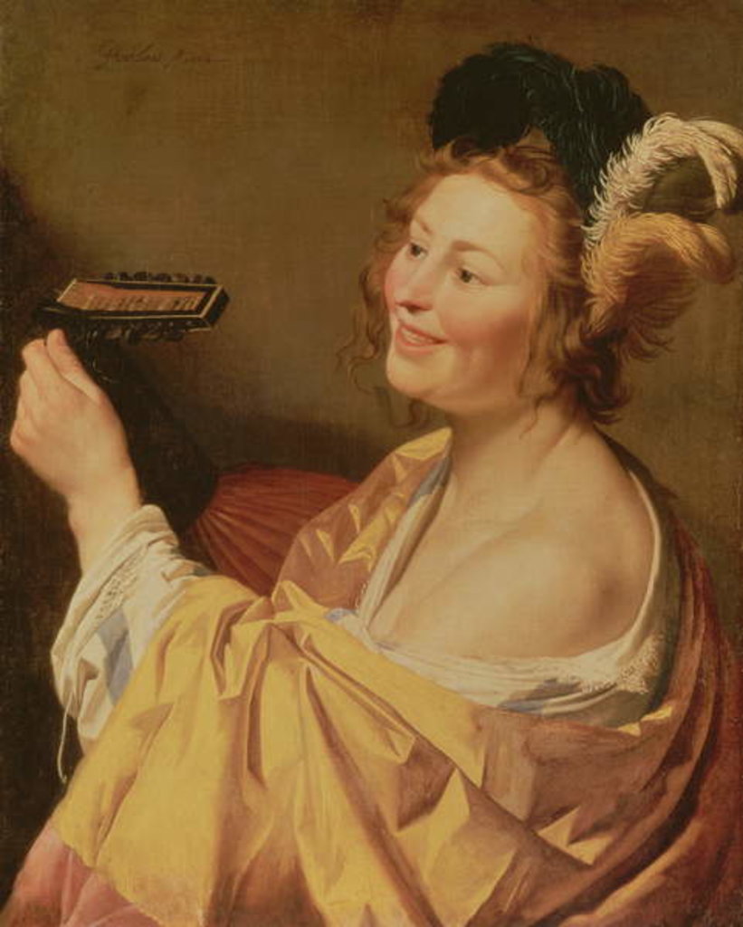 Detail of A Musician, 1624 by Gerrit van Honthorst