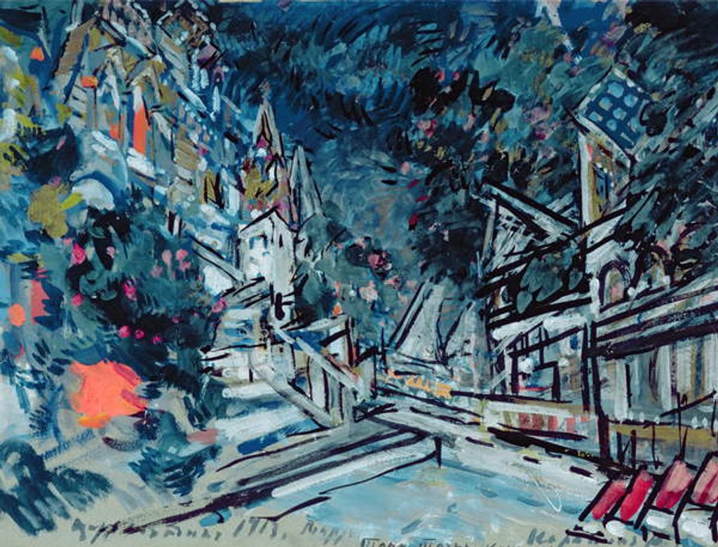 Detail of Sketch for the opera, 'The Tale of Tsar Saltan', by Nikolai Rimsky-Korsakov, 1913 by Konstantin Alekseevich Korovin