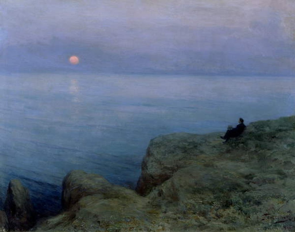 Detail of Alexander Pushkin at the Seashore, 1896 by Leonid Osipovic Pasternak