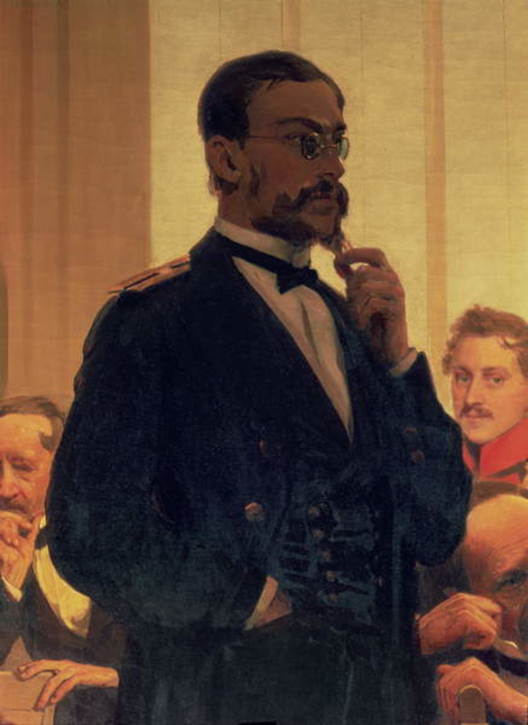 Detail of Nikolai Andreyevich Rimsky-Korsakov, from Slavonic Composers, 1890s by Ilya Efimovich Repin