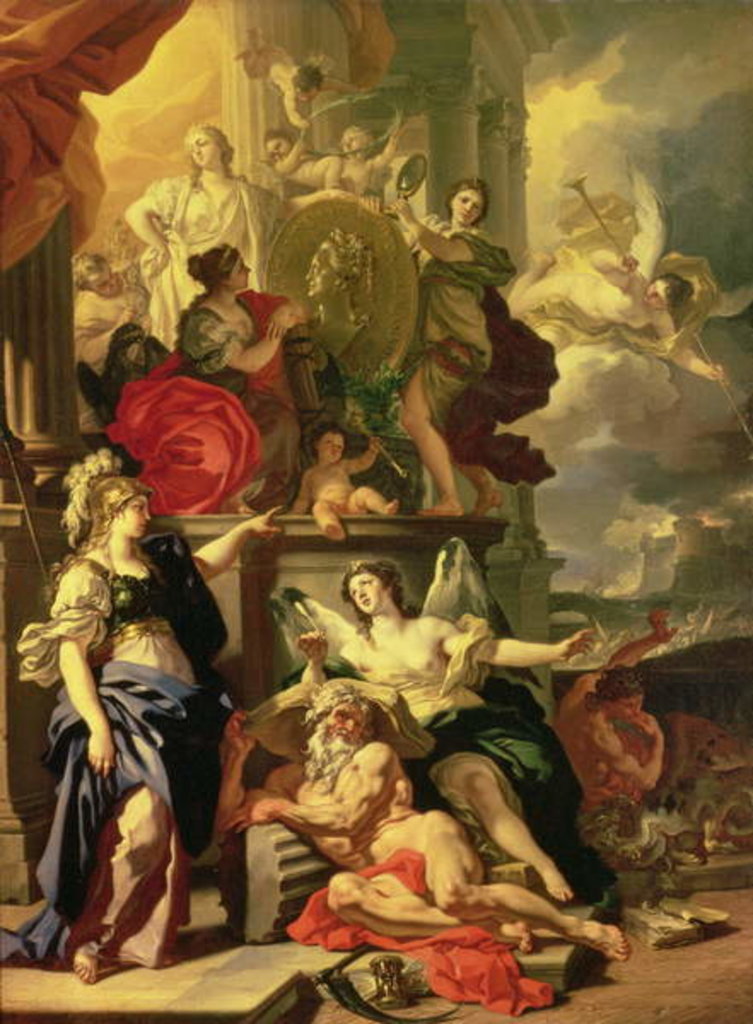 Detail of Allegory of a Reign, 1690 by Francesco Solimena