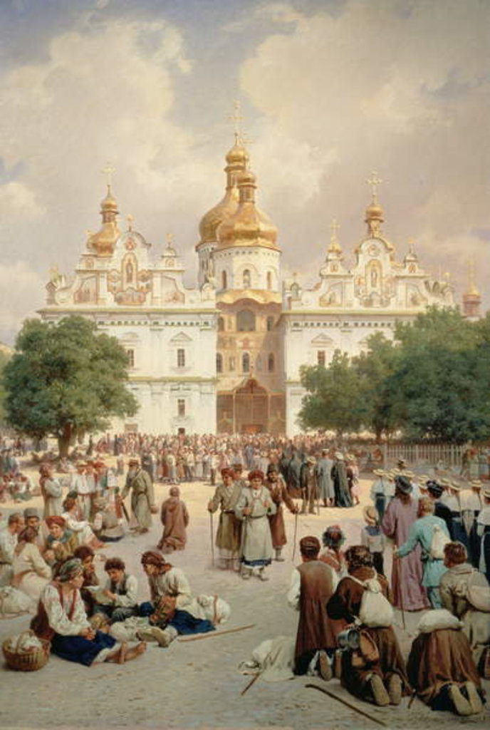Detail of The Great Church of Kievo-Pecherskaya Lavra in Kiev, 1905 by Vasili Vasilievich Vereshchagin