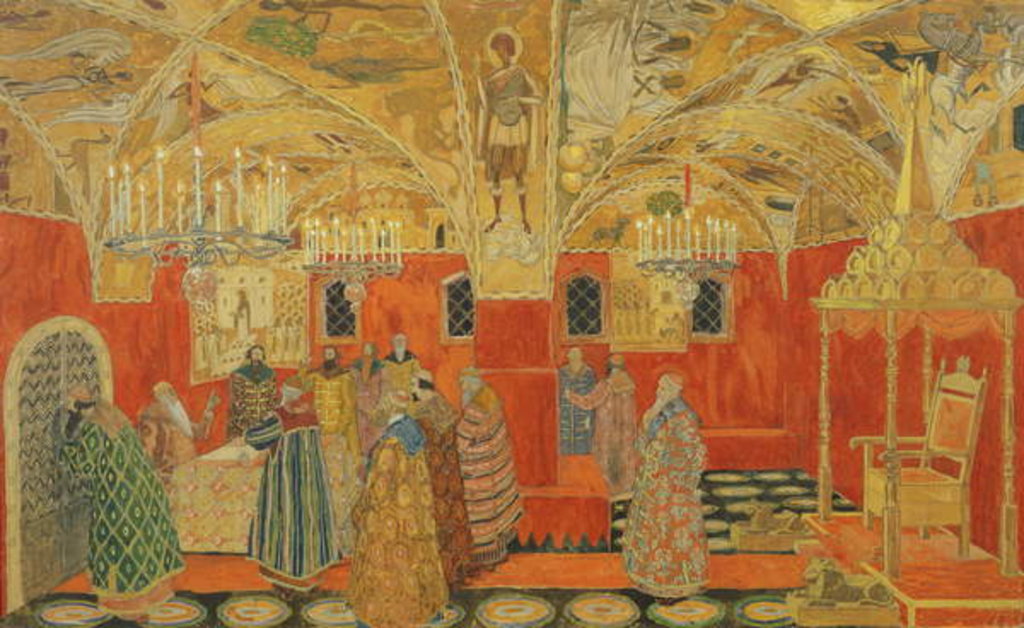 Detail of In the Kremlin by Aleksandr Jakovlevic Golovin