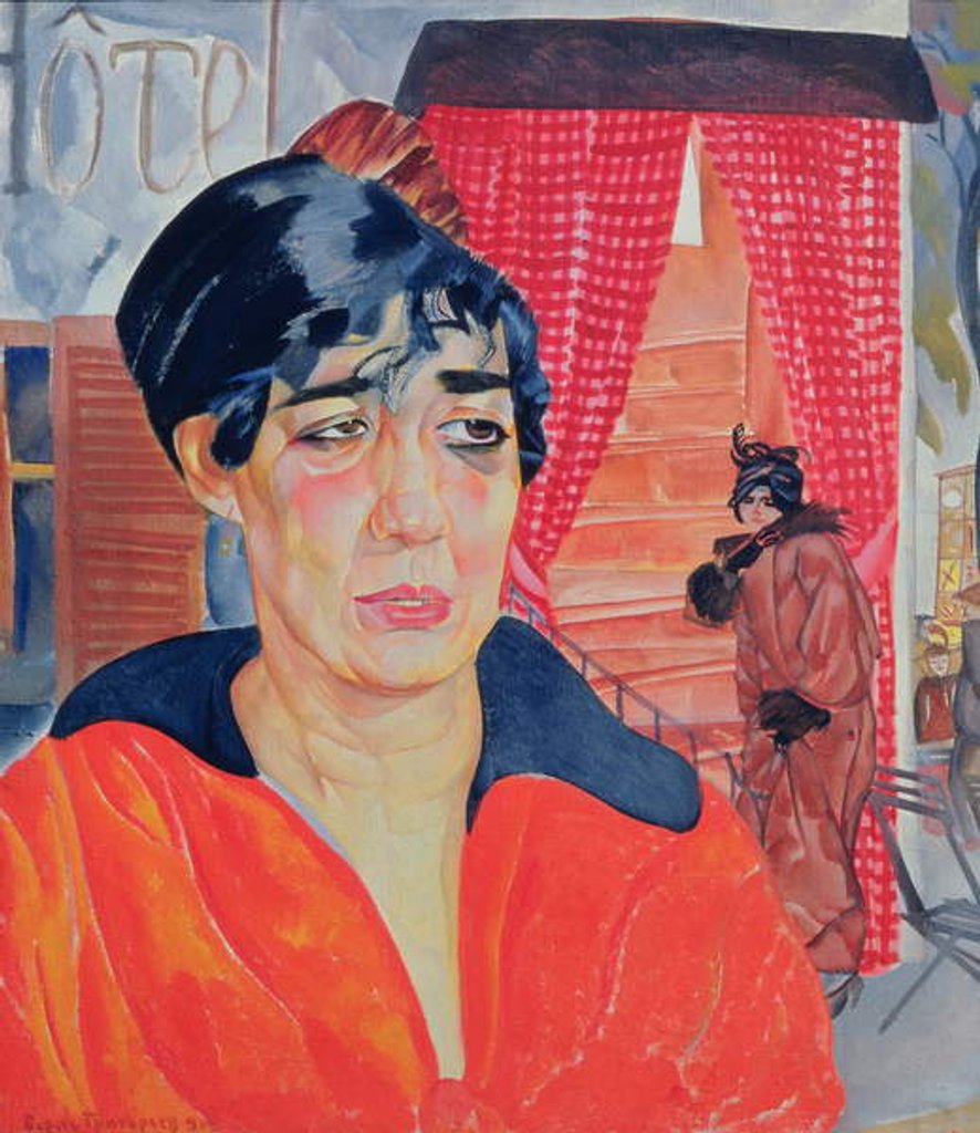 Detail of Concierge in Paris, 1918 by Boris Dmitrievich Grigoriev