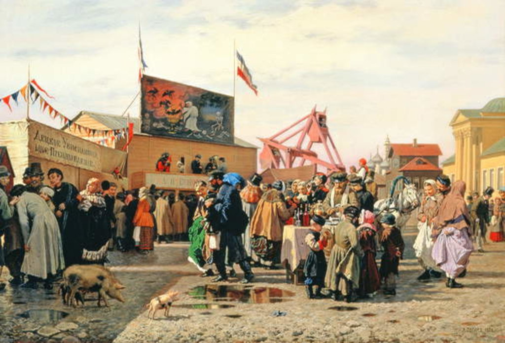 Detail of Stalls for Easter Week in Tula, 1868 by Andrei Andreevich Popov