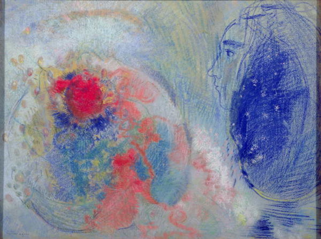 Detail of Night and Day, 1908-11 by Odilon Redon