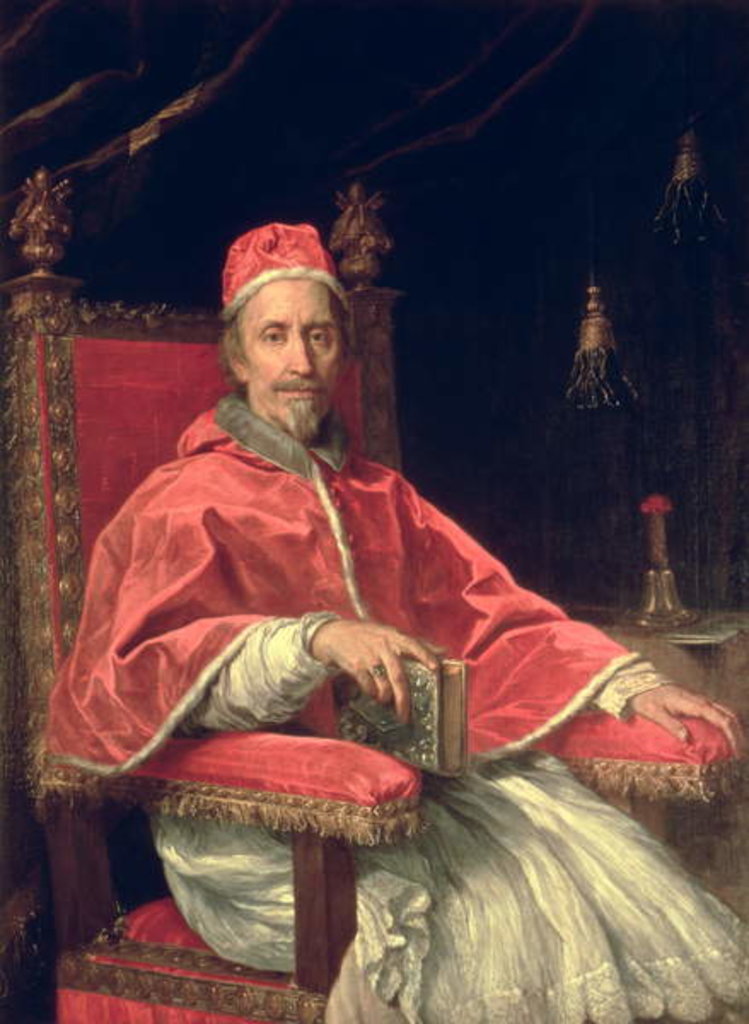 Detail of Portrait of Pope Clement IX by Carlo Maratta or Maratti