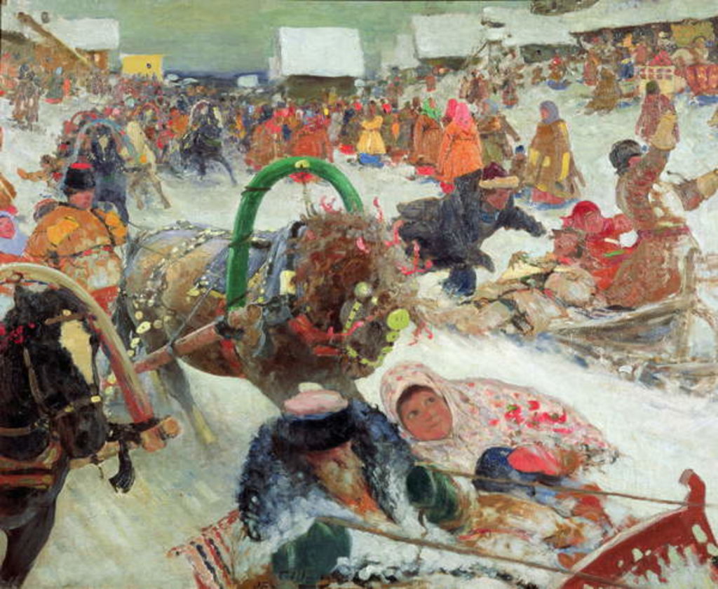Detail of Shrovetide, 1905 by Sergej Vasilevic Ivanov
