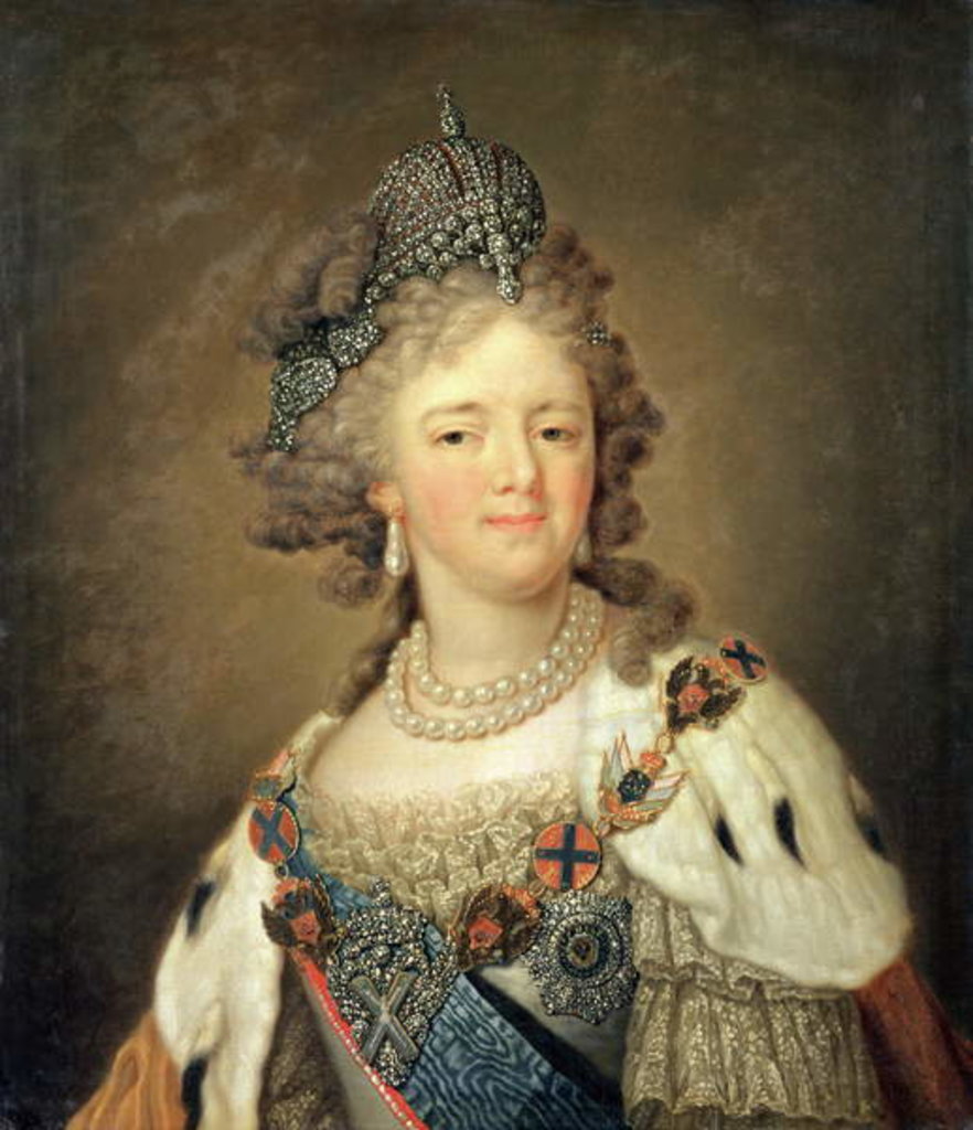 Detail of Portrait of Empress Maria Fyodorovna by Vladimir Lukich Borovikovsky