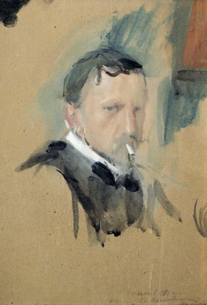 Detail of Self Portrait, 1901 by Valentin Aleksandrovich Serov