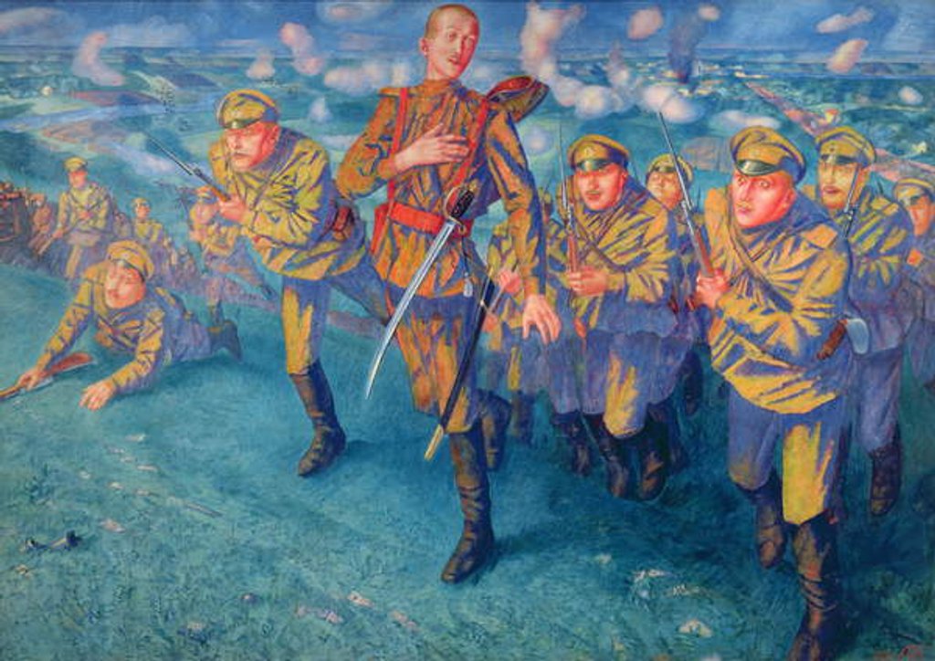 Detail of In the Firing Line, 1916 by Kuzma Sergeevich Petrov-Vodkin