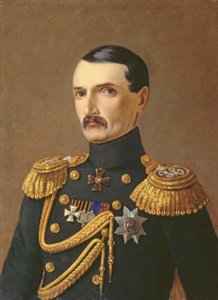 Detail of Portrait of Admiral V.A. Kornilov, Hero of Crimea by A.F. Permyakov