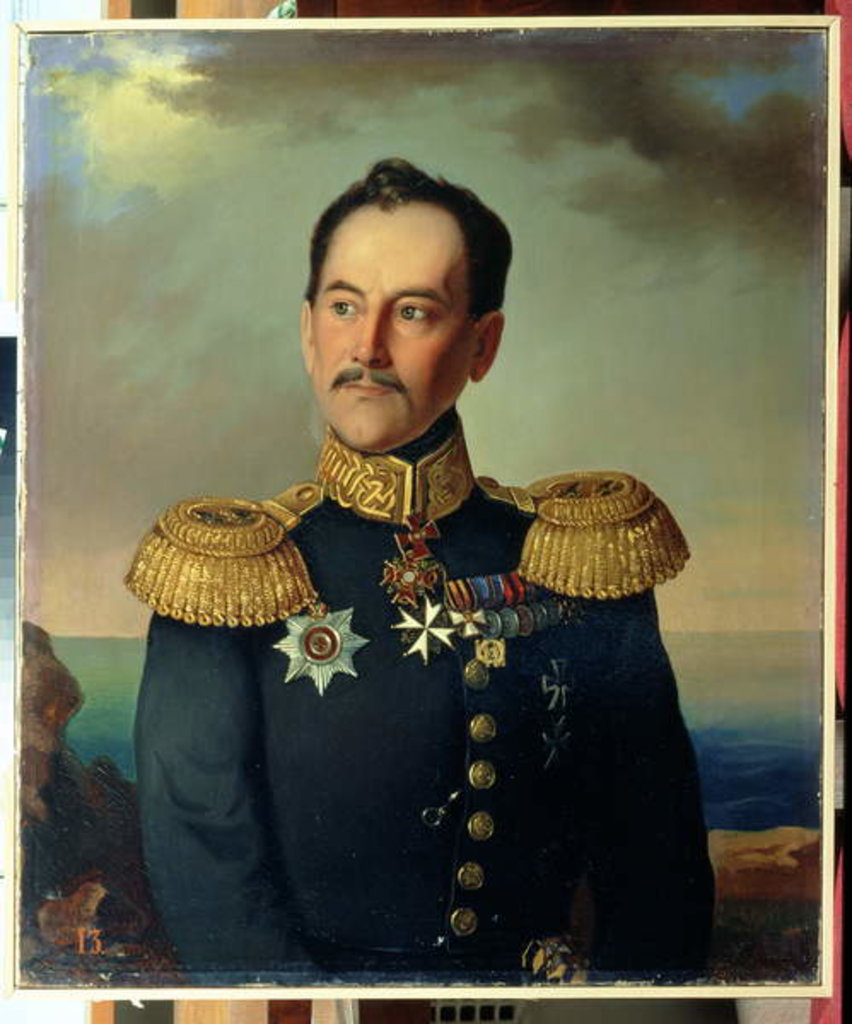 Detail of Portrait of Vice-admiral Nikolai Rimsky-Korsakov by G. Botmann