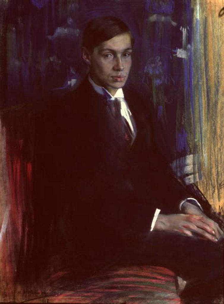 Detail of Portrait of Boris Pasternak, 1917 by A. A. Murashko