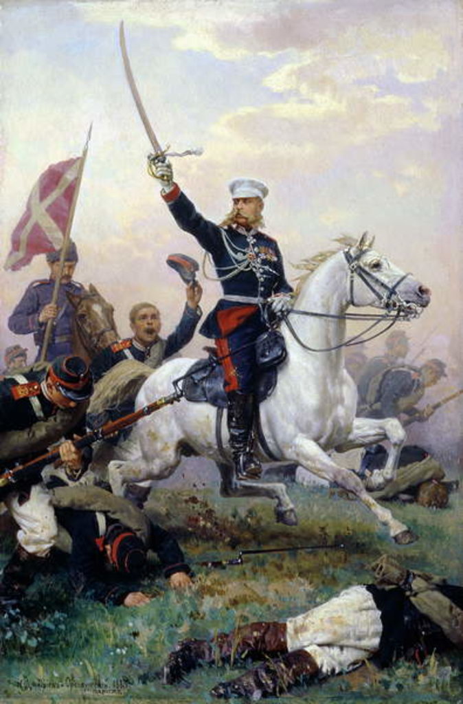 Detail of General M.D. Skobelev in the Russian-Turkish War, 1883 by Nikolai Dmitrievich Dmitriev-Orenburgsky