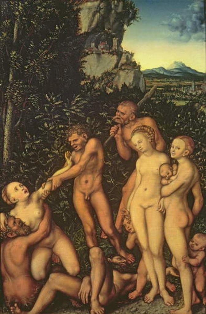 Detail of Fruits of Jealousy, 1530 by Lucas the Elder Cranach