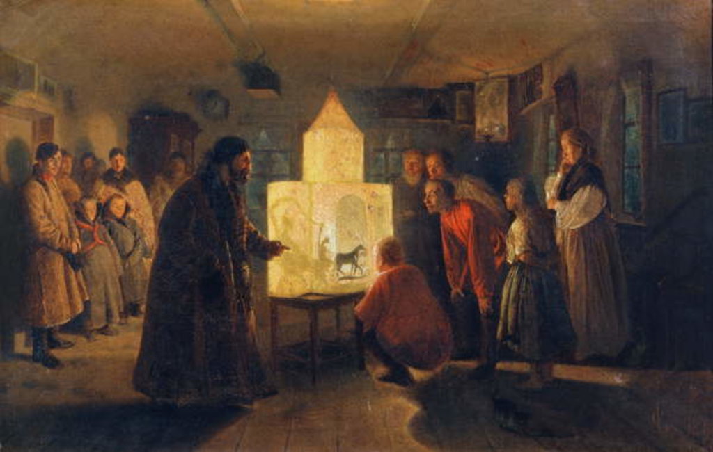 Detail of The Magic Lantern, 1876 by Lev Grigoryevich Solovyev