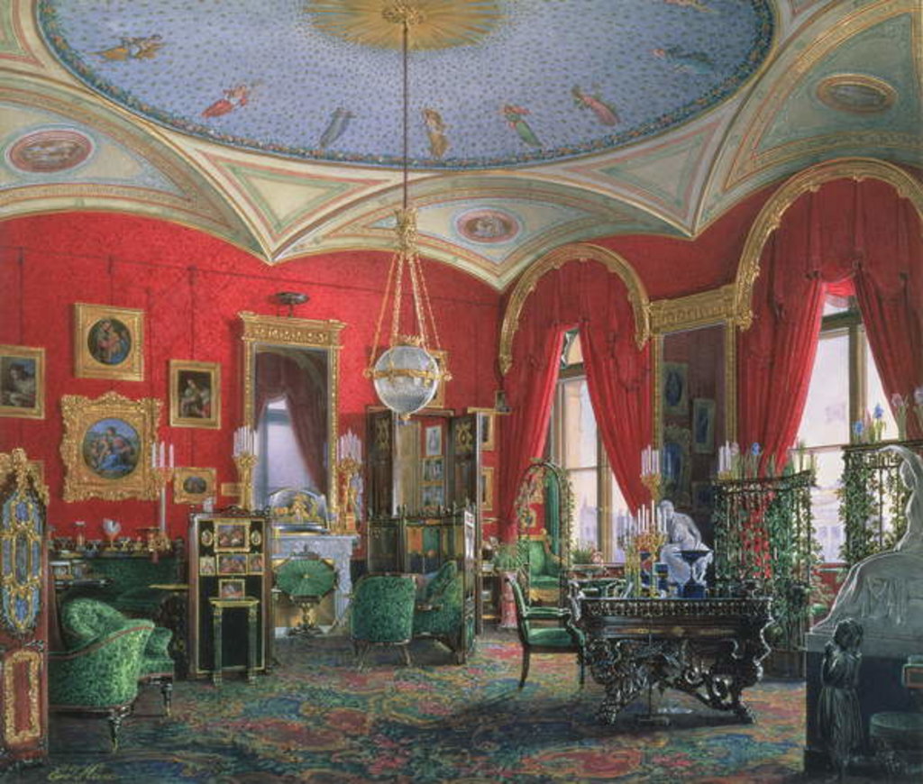 Detail of Interior of the Winter Palace by Eduard Hau