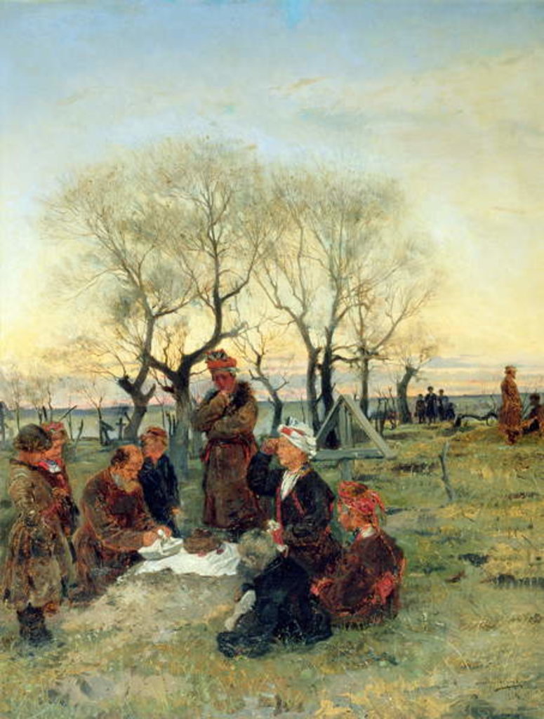 Detail of Funeral Repast at the Grave, 1884 by Vladimir Egorovic Makovsky
