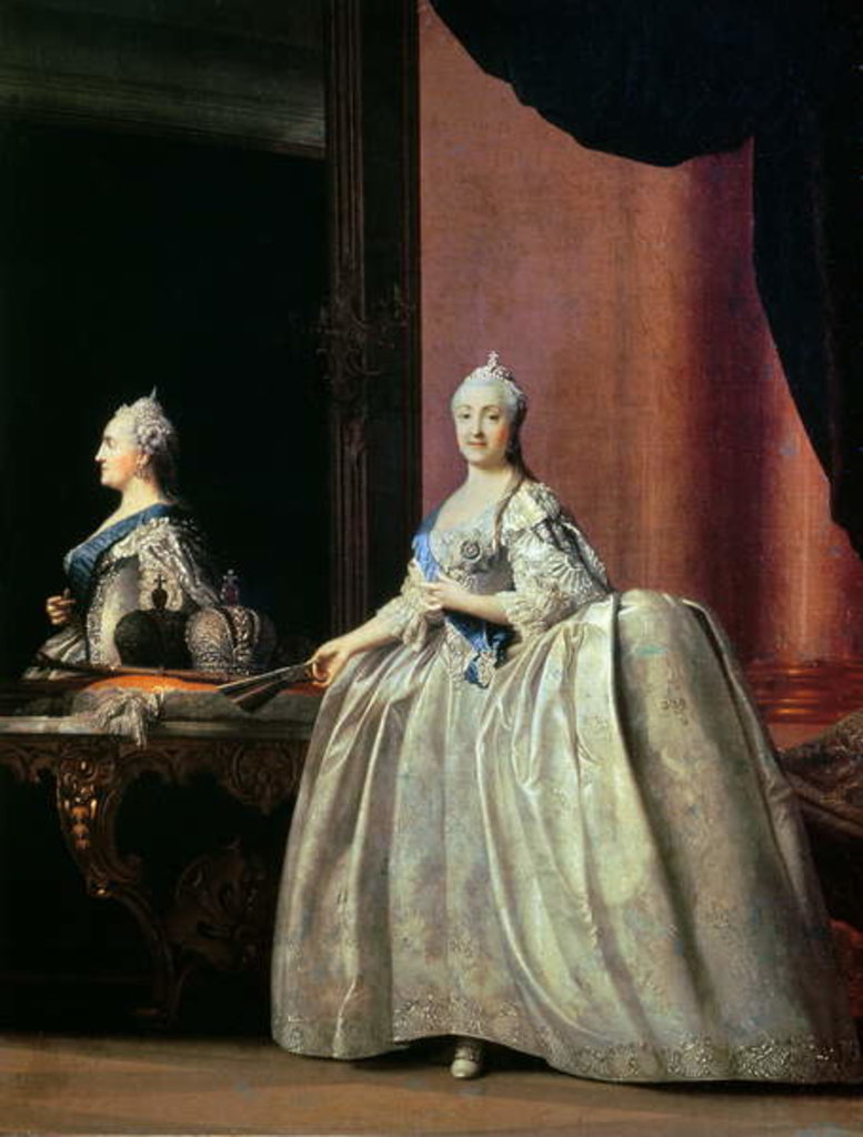 Detail of Empress Catherine II before the mirror, 1779 by Vigilius Erichsen