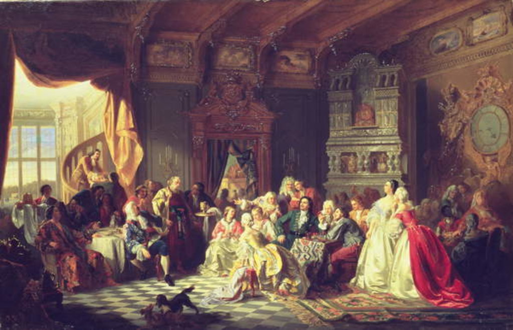 Detail of The Assembly under Peter the Great by Stanislaw Chlebowsky