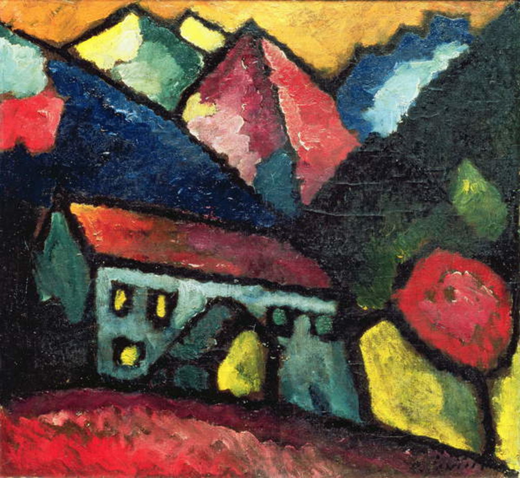 Detail of A House in the Mountains, c.1912 by Alexej von Jawlensky
