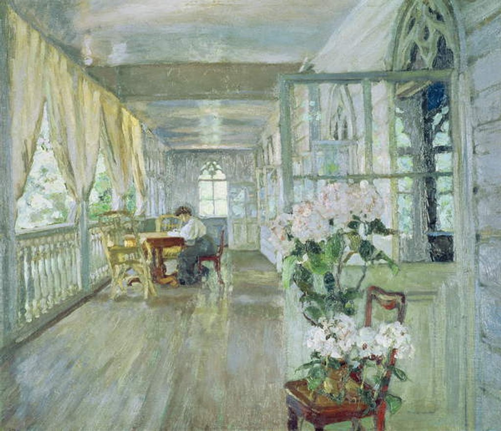 Detail of Manor House Terrace by Stanislav Julianovic Zukovskij