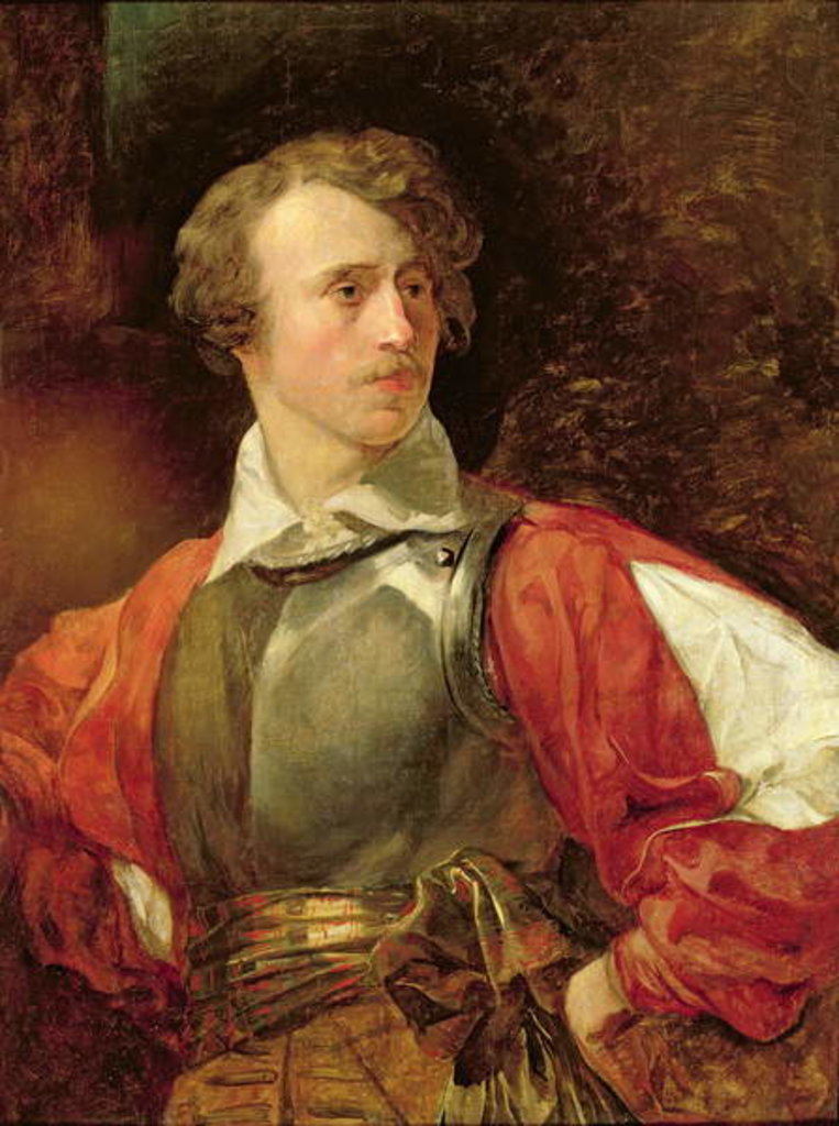 Detail of Portrait of Vladimir Samoylov as Hamlet by Karl Pavlovich Bryullov