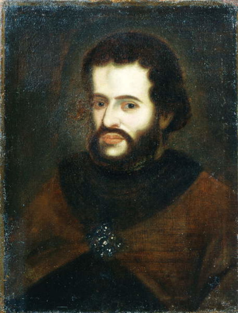 Detail of Portrait of Tsar Ivan the V Alexeyevich by Russian School