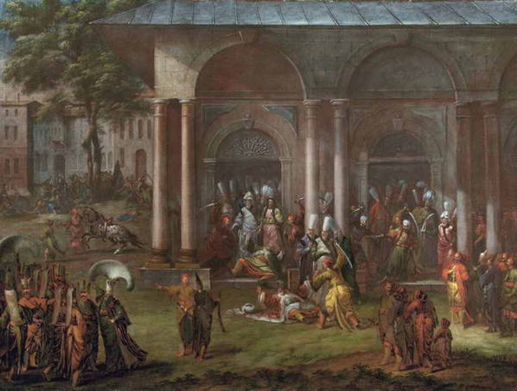 Detail of The Execution of Patrona Halil, 1730 by Jean Baptiste Vanmour