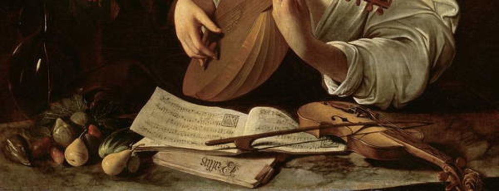 Detail of The Lute Player, c.1595 by Michelangelo Merisi da Caravaggio