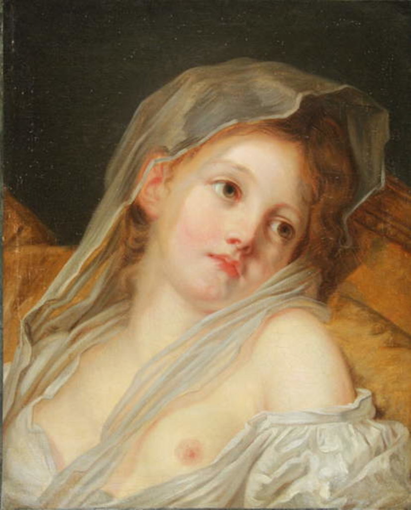 Detail of A Dreamer, c.1780 by Jean Baptiste Greuze