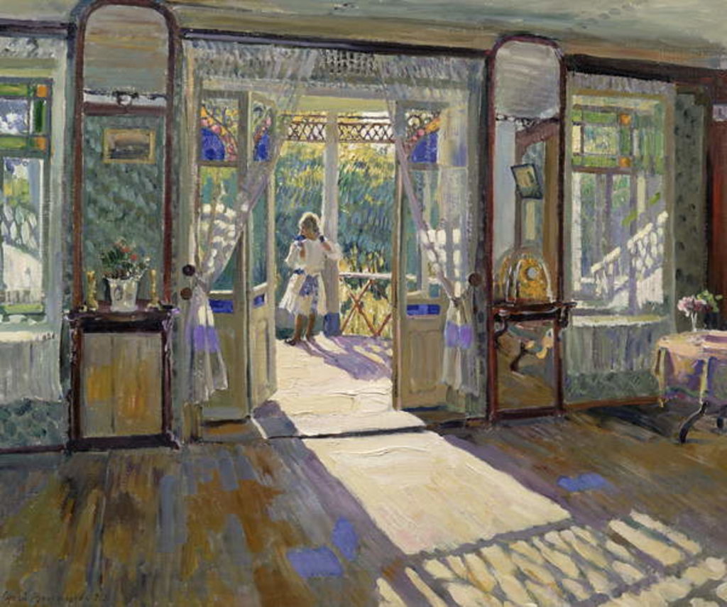 Detail of In a House, 1913 by Sergei Arsenevich Vinogradov