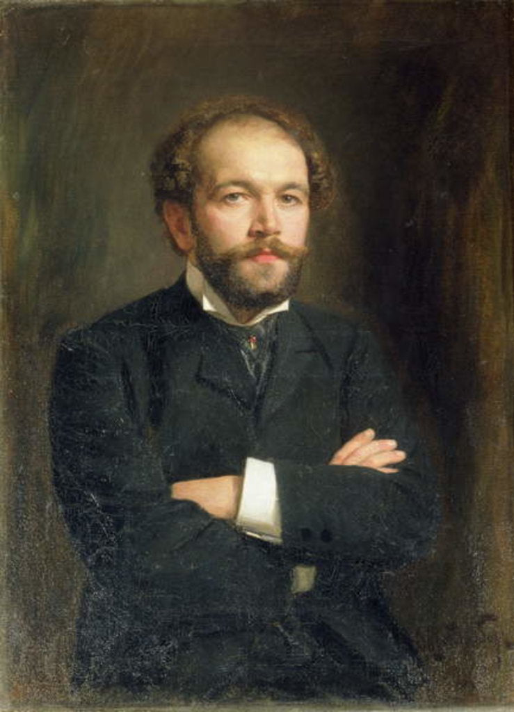 Detail of Portrait of Nikolai Karlovich Medtner 1906 by Viktor Karlovich Stemberg