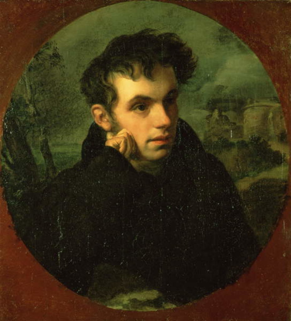 Detail of Portrait of Vassily Zhukovsky, 1816 by Orest Adamovich Kiprensky