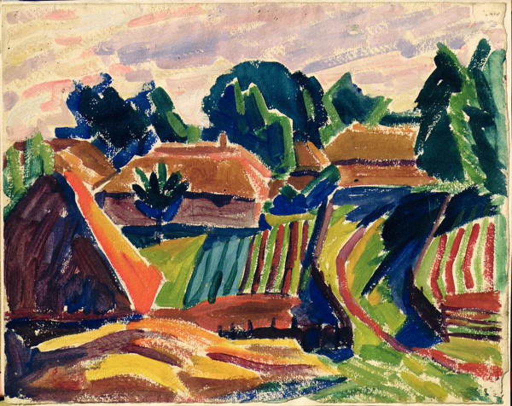 Detail of Landscape, 1908-12 by Alexej von Jawlensky