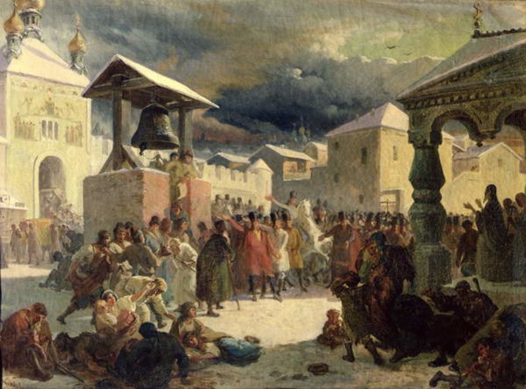 Detail of The Veche in the Republic of Novgorod, 1861 by Vasily Grigorievich Khudyakov