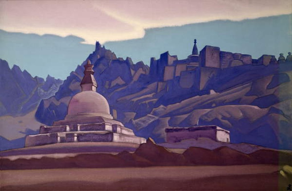 Detail of Burial Mound, Ladakh, 1937 by Nicholas Roerich