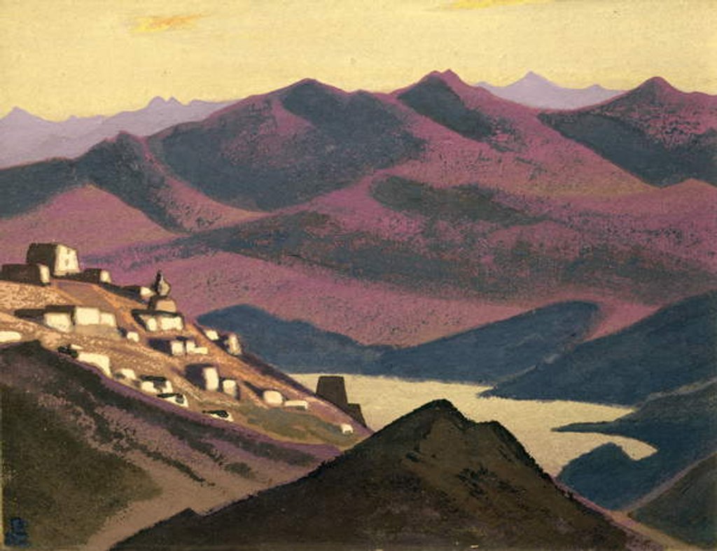 Detail of Yam-Zo Lake, 1937 by Nicholas Roerich