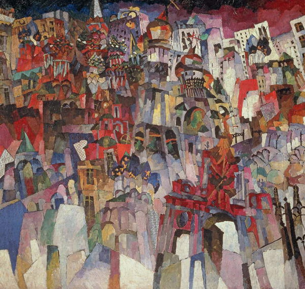 Detail of Moscow, 1913 by Aristarkh Vasilievic Lentulov