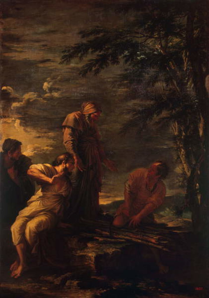 Detail of Democritus and Protagoras, 1663-1664 by Salvator Rosa